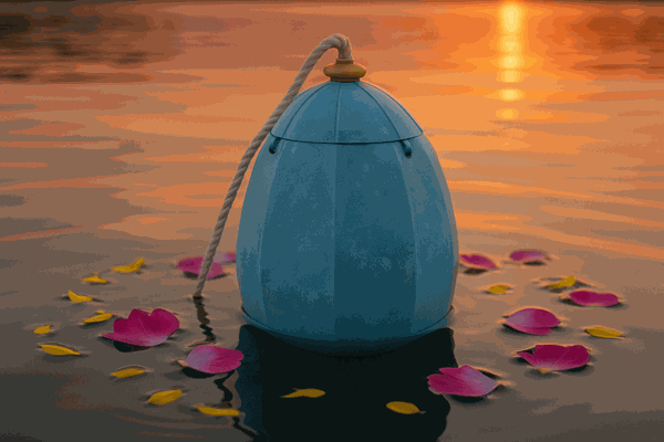 vízi temetéshez urna