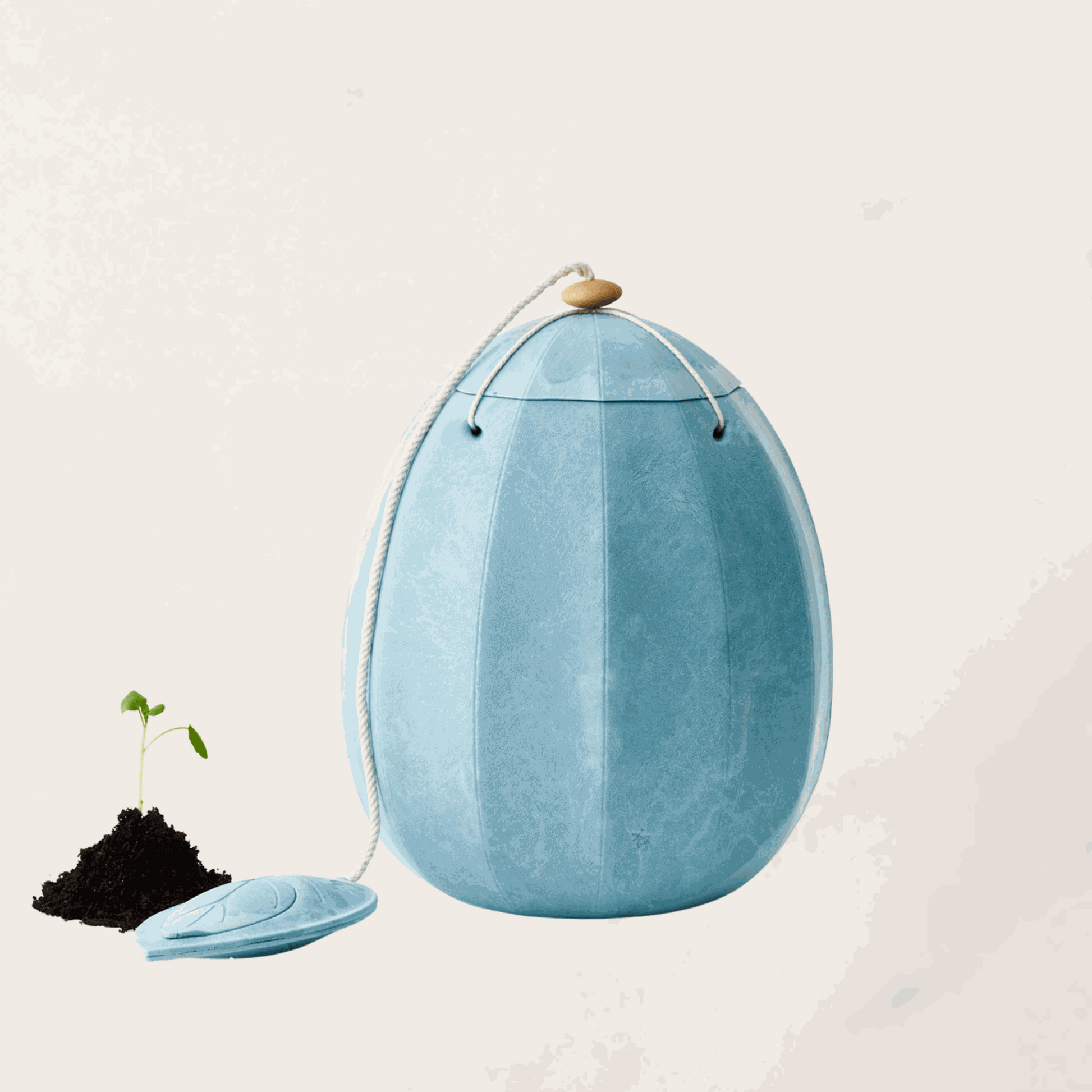 bio urna világoskék 